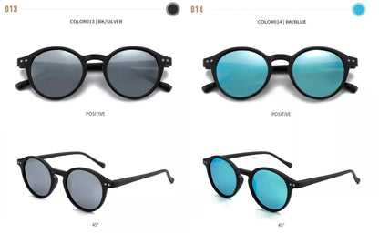 ZENOTTIC Retro Circular Polarized Sunglasses (S Size) – Vintage Small Round UV400 Goggles for Men & Women