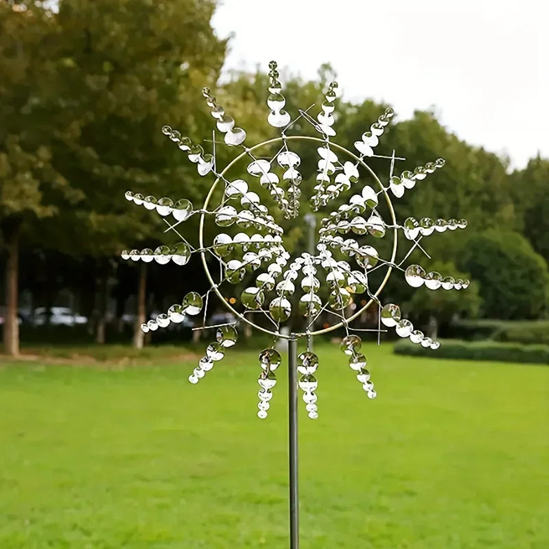 Creative Garden Windmill Decor — Unique Courtyard Lawn Kinetic Metal Rotator & Magical Wind Collector