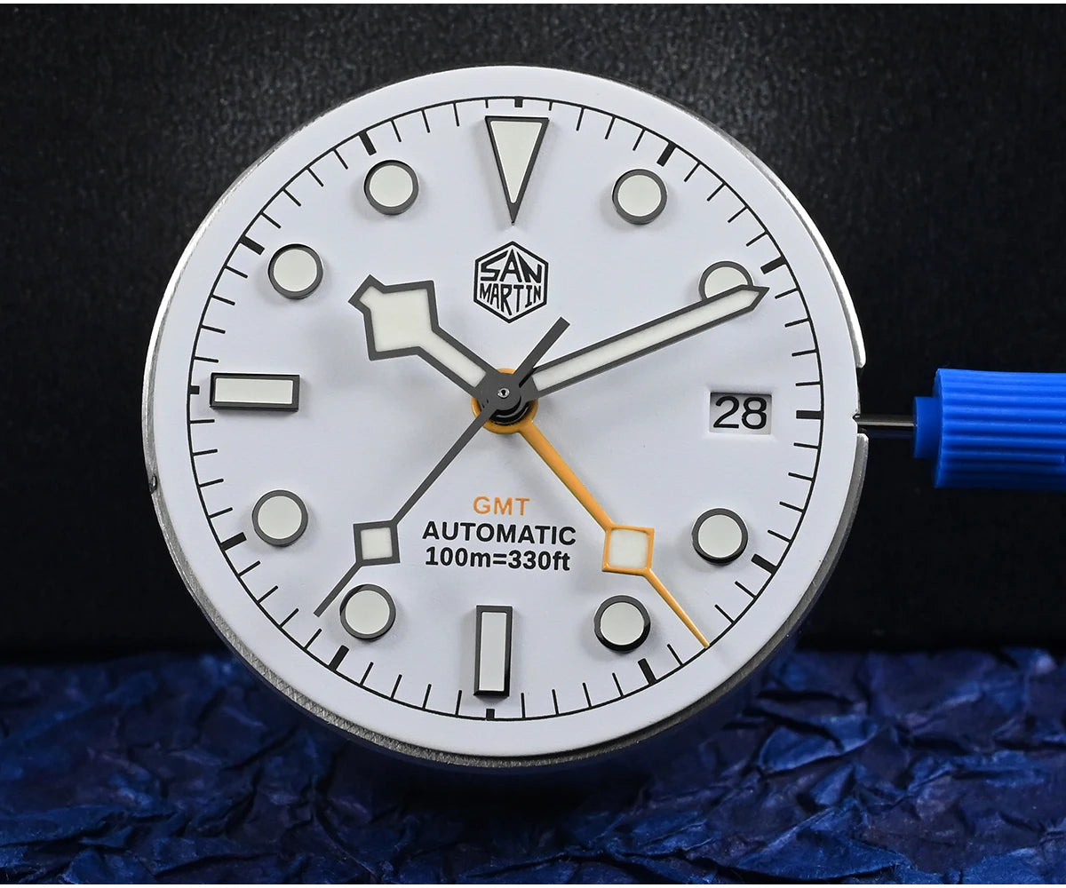 San Martin 39mm NH34 BB GMT Automatic Mechanical Sport Watch — Sapphire Luminous Waterproof 100m for Men Relogio SN0054