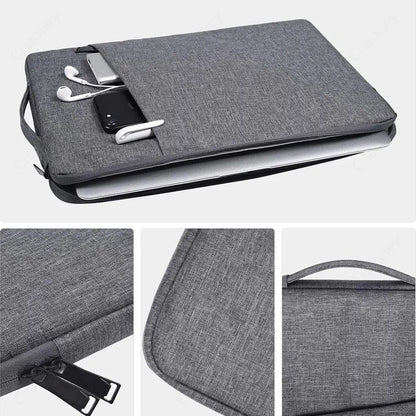 Waterproof Laptop Sleeve Handbag Case for HP - Portable Notebook Cover for 11.6" to 16" Laptops with Zipper