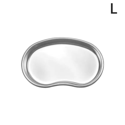 Stainless Steel Kidney Tray — Sterilized Jar Pot Container with Tweezers for Medical, Dental, Surgical, Cosmetic & Tattoo Use