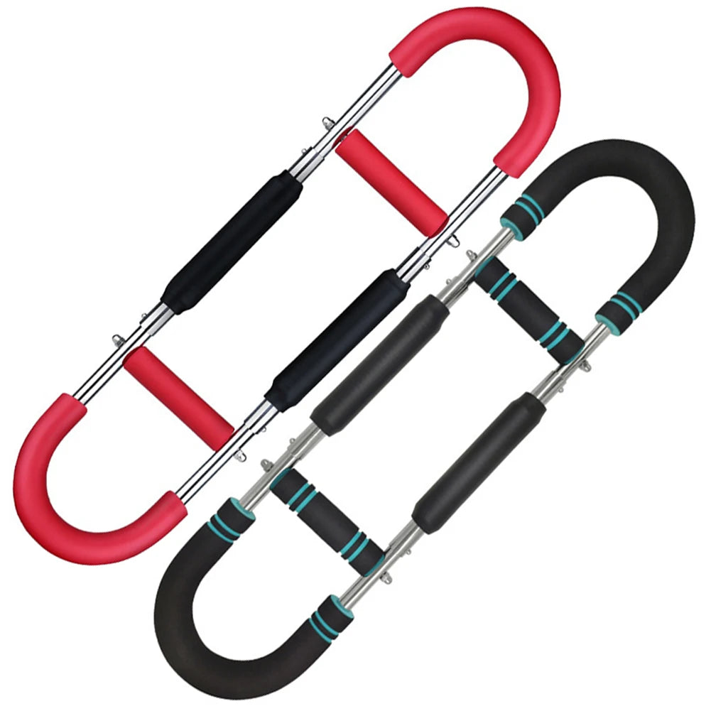 Twister Arm Exerciser — Adjustable Foam Handle Spring Workout Bar for Forearm, Triceps & Chest Training