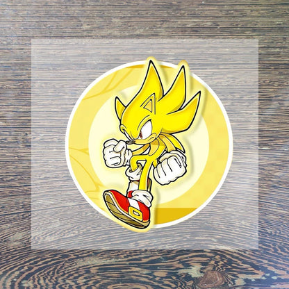 Sonic Cartoon Iron-On Patches – DIY Heat Transfer Anime Stickers for Clothing & Custom T-Shirts