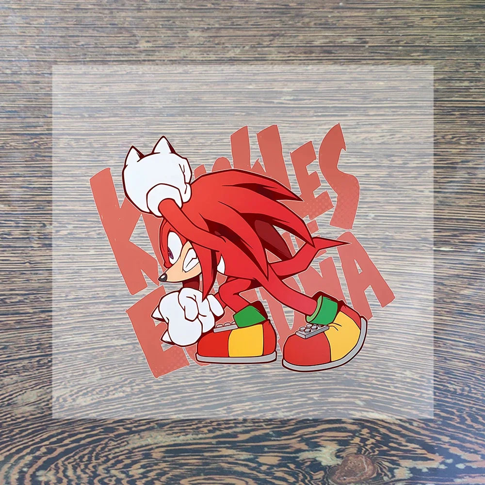 Sonic Cartoon Iron-On Patches – DIY Heat Transfer Anime Stickers for Clothing & Custom T-Shirts