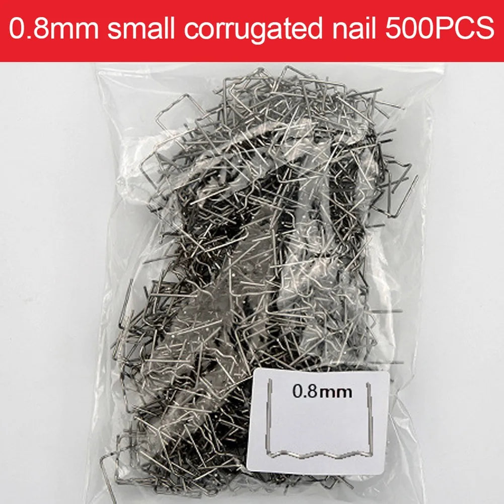 500PCS Hot Stapler Staples: Automotive Repair Welding Wire Kit for Car Bumper Repair - Plastic Welder Machine Accessories