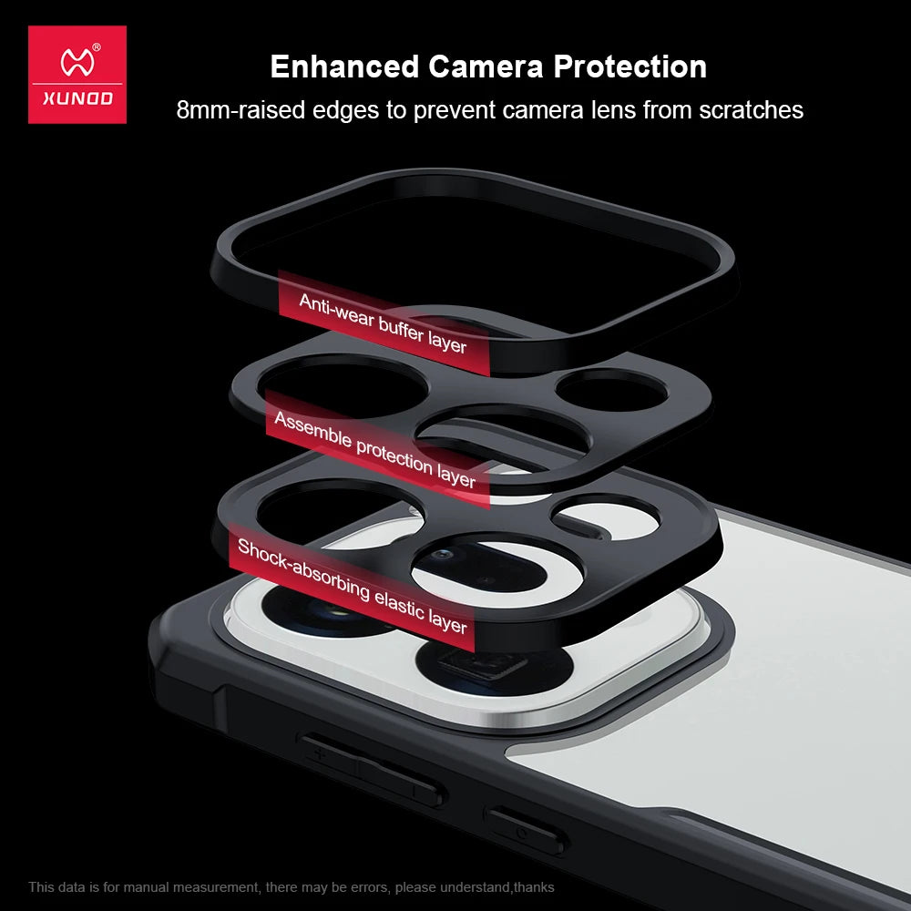 Xundd OPPO Find X9 Ultra Case - Airbag Shockproof Full Protection Matte Transparent Anti-Scratch Cover
