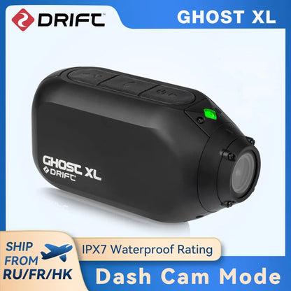 Drift Ghost XL Sport Action Camera - Waterproof 1080P Live Stream Vlog, Motorcycle, Bike & Helmet Cam with WiFi