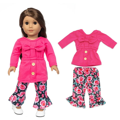 18-Inch Girl Doll Winter Coat — 43cm Baby Doll Jacket Outfit for Dressing