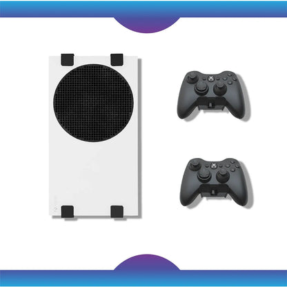 Wall Mount Holder for Xbox Series S — Metal Vertical Bracket for Wall or Under Desk, Console Game Accessories