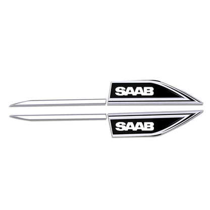 Stainless Steel Car Fender Side Blade Decal – Body Protective Sticker for SAAB 9-3, 9-5, 900, 9000