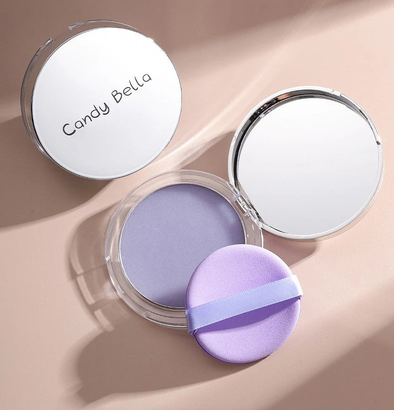 Candy Bella Violet Cream-to-Powder Contouring Makeup - Skin-Friendly, Long-Lasting Oil-Control Face Powder