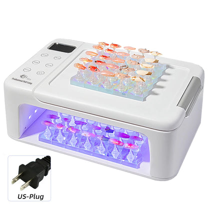 300W High-Power Nail Dryer Lamp with Hand Pillow – 63 LED UV Lamp for Press-On Nails & Gel Curing Machine
