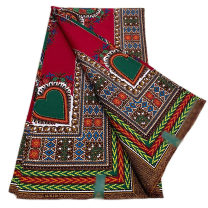 Ankara Wax Print Fabric - 100% Cotton Soft African Pagne Fabric for Dresses & Sewing