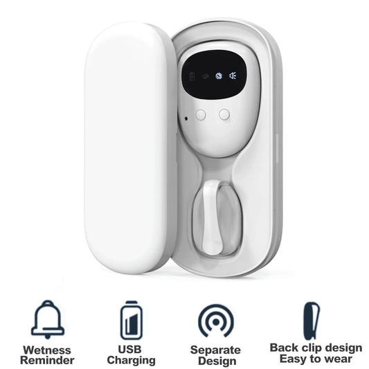 Wireless Bedwetting Alarm with Receiver - Pee Alarm for Kids, Potty Training & Elder Care (10-20M Range, Vibration Reminder)
