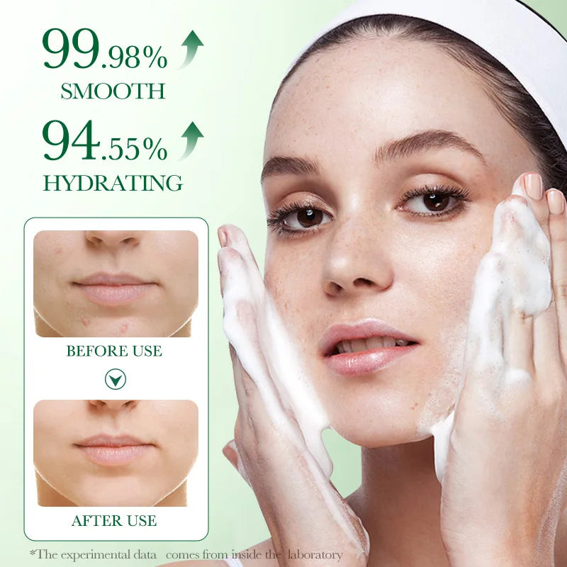 BIOAQUA Centella Asiatica Facial Cleanser - Moisturizing Oil-Control Foaming Face Wash for Daily Skin Care
