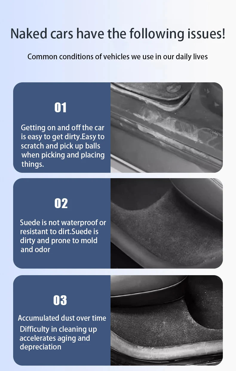 Tesla Model Y Juniper 2025+ Door Threshold Strips – ABS Anti-Scratch & Dirt-Resistant Interior Accessories for Front & Rear Doors