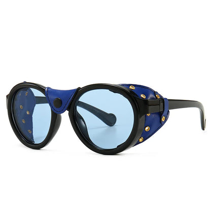 46311 Steampunk Oval Windproof Goggles – Vintage UV400 Sunglasses for Men & Women