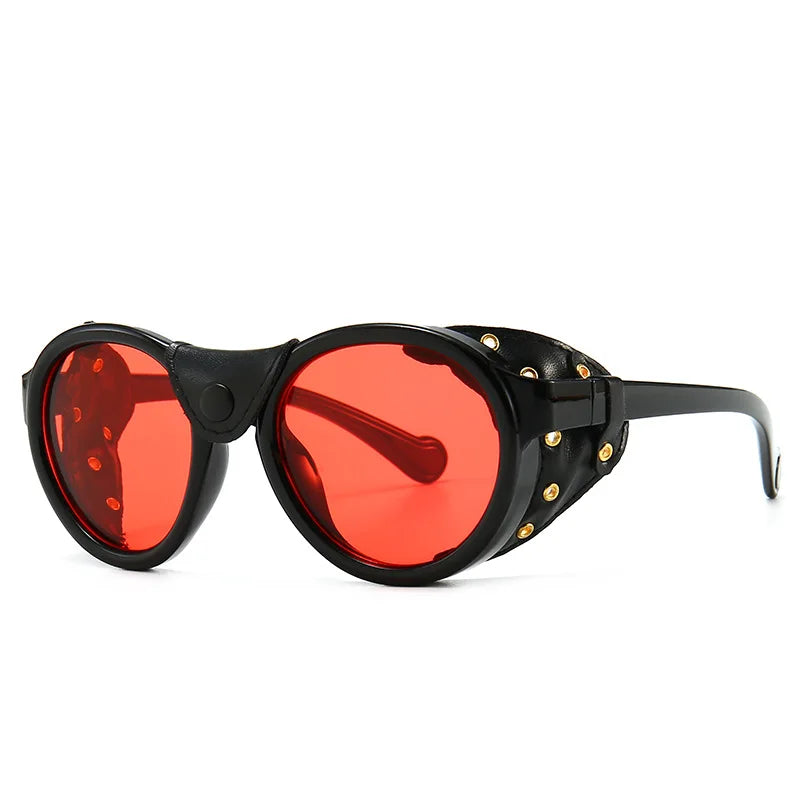 46311 Steampunk Oval Windproof Goggles – Vintage UV400 Sunglasses for Men & Women