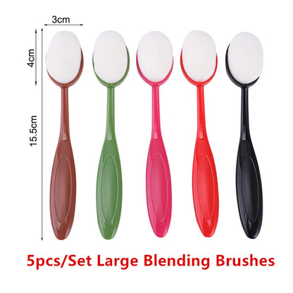 Soft Synthetic Blending Brush Set – Flat Ink Brushes with Caps for DIY Scrapbooking, Card Making & Craft Application Tools
