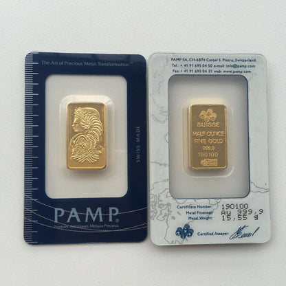 24K Gold Plated Copper Bar – 1g-100g Sealed Bullion Ingot, Non-Magnetic Golden Craft Gift