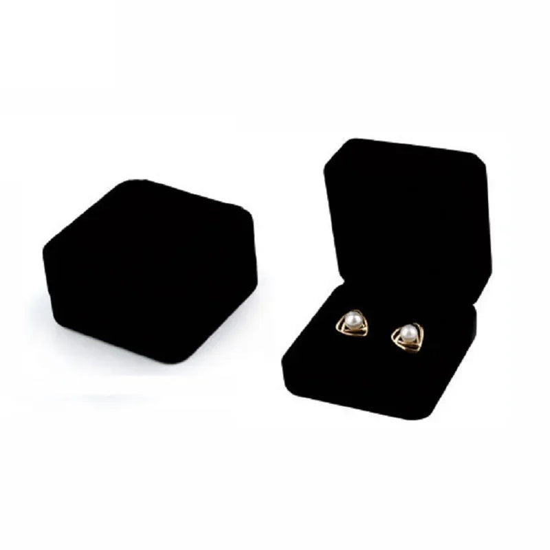 Black Velvet Jewelry Box - Full Range Storage for Rings, Earrings, Bracelets, Pendants, Necklaces, and Gifts