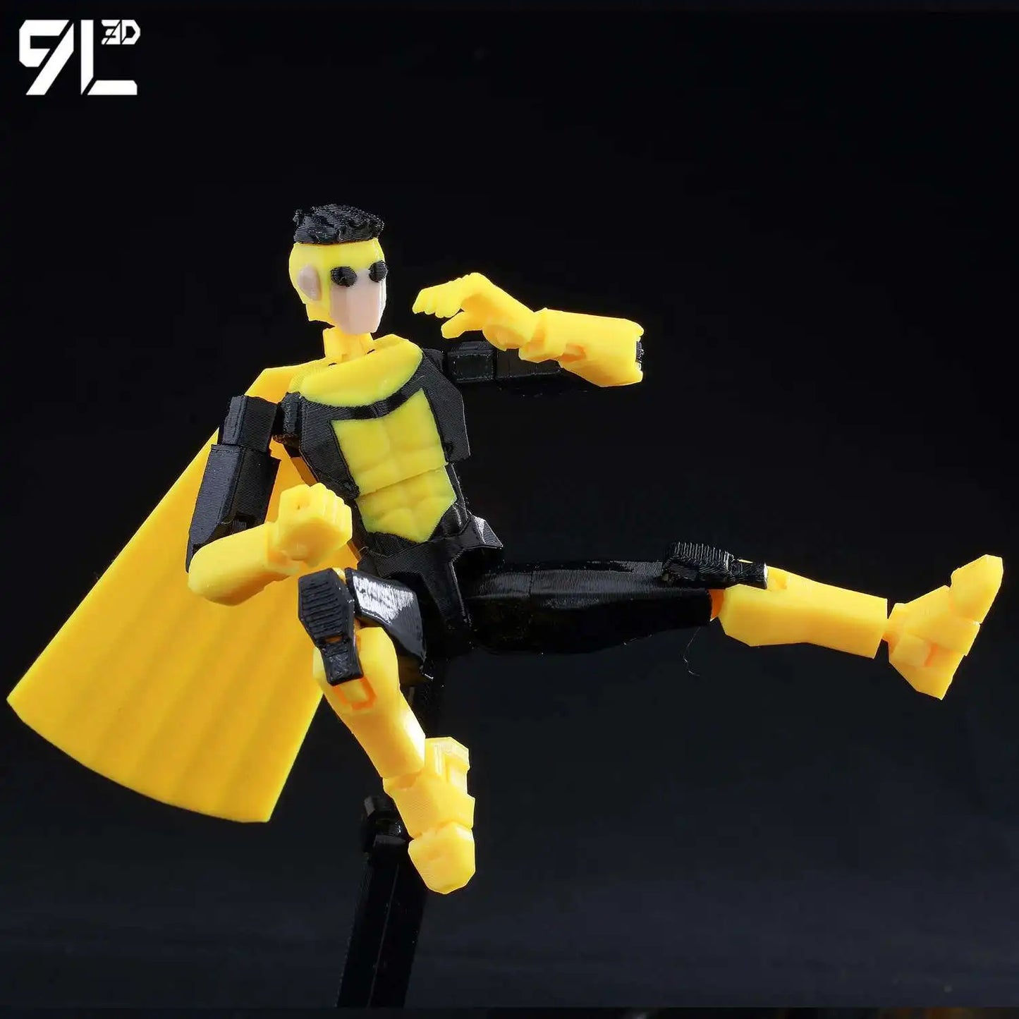 9L3D Lucky 13 Invincible Boy Eve Action Figure — 3D Printed Anime Model, Multi-Jointed Poseable Collectible Toy Gift for Fans