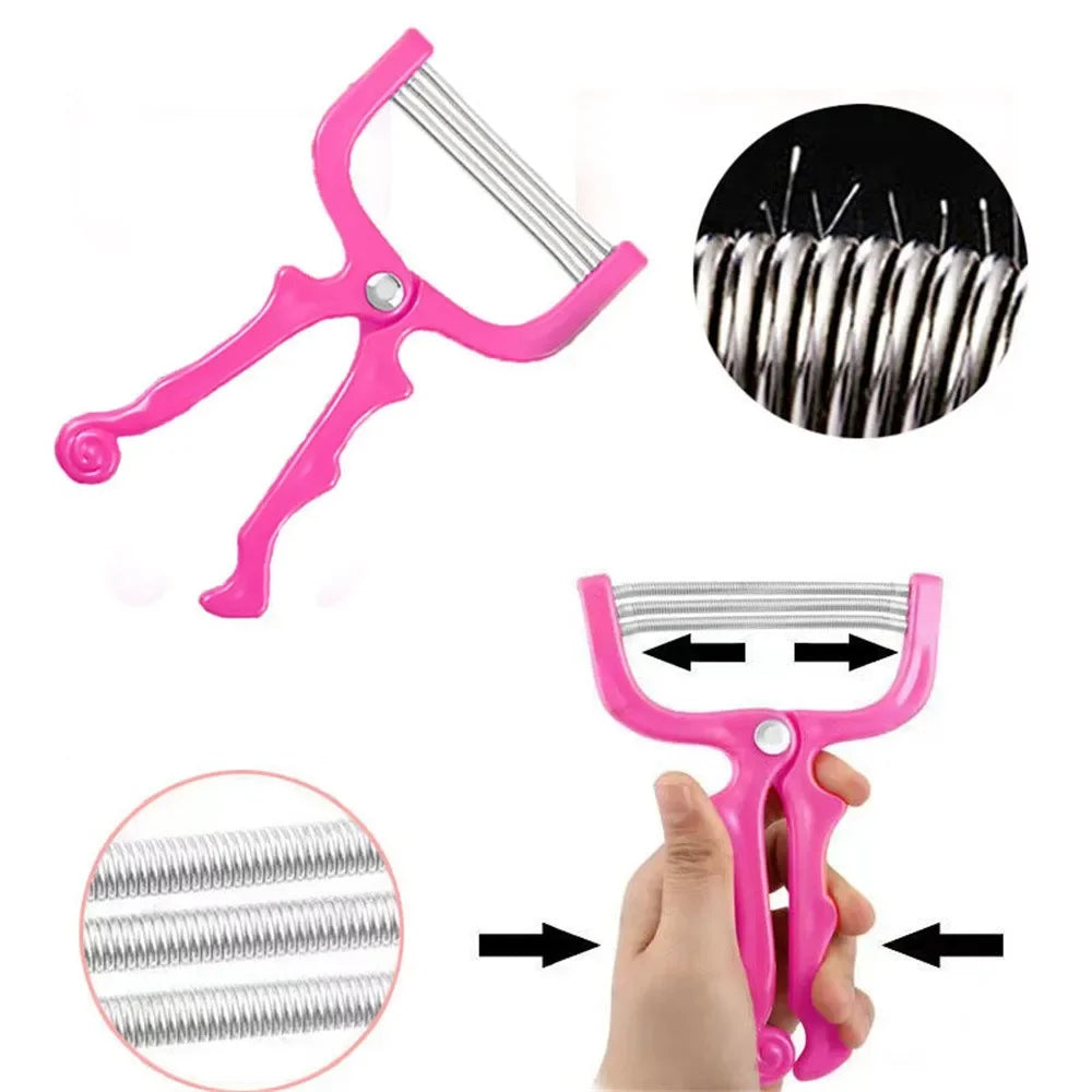 Handheld Facial Hair Remover Spring Roller – Safe Reusable Mustache & Face Hair Removal Tool for Women