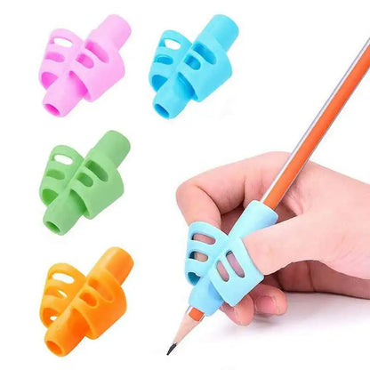 Children’s Silicone Pencil Grip - Writing Posture Corrector and Handwriting Aid for Students, 1 or 3 Pieces