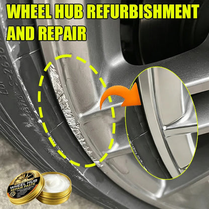 Universal Alloy Wheel Repair Kit - Scratch Remover, Repair Wax & Oxidation Paste Tools