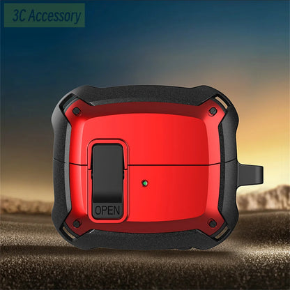 Military-Grade Shockproof Case for Samsung Galaxy Buds 3/3 Pro – Secure Lock Protective Cover for Men