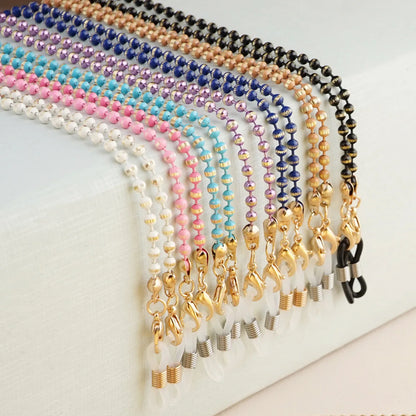 Colorful Beaded Mask & Glasses Chain | Non-Slip Sunglasses Holder, Neck Cord & Fashion Bracelet Jewelry