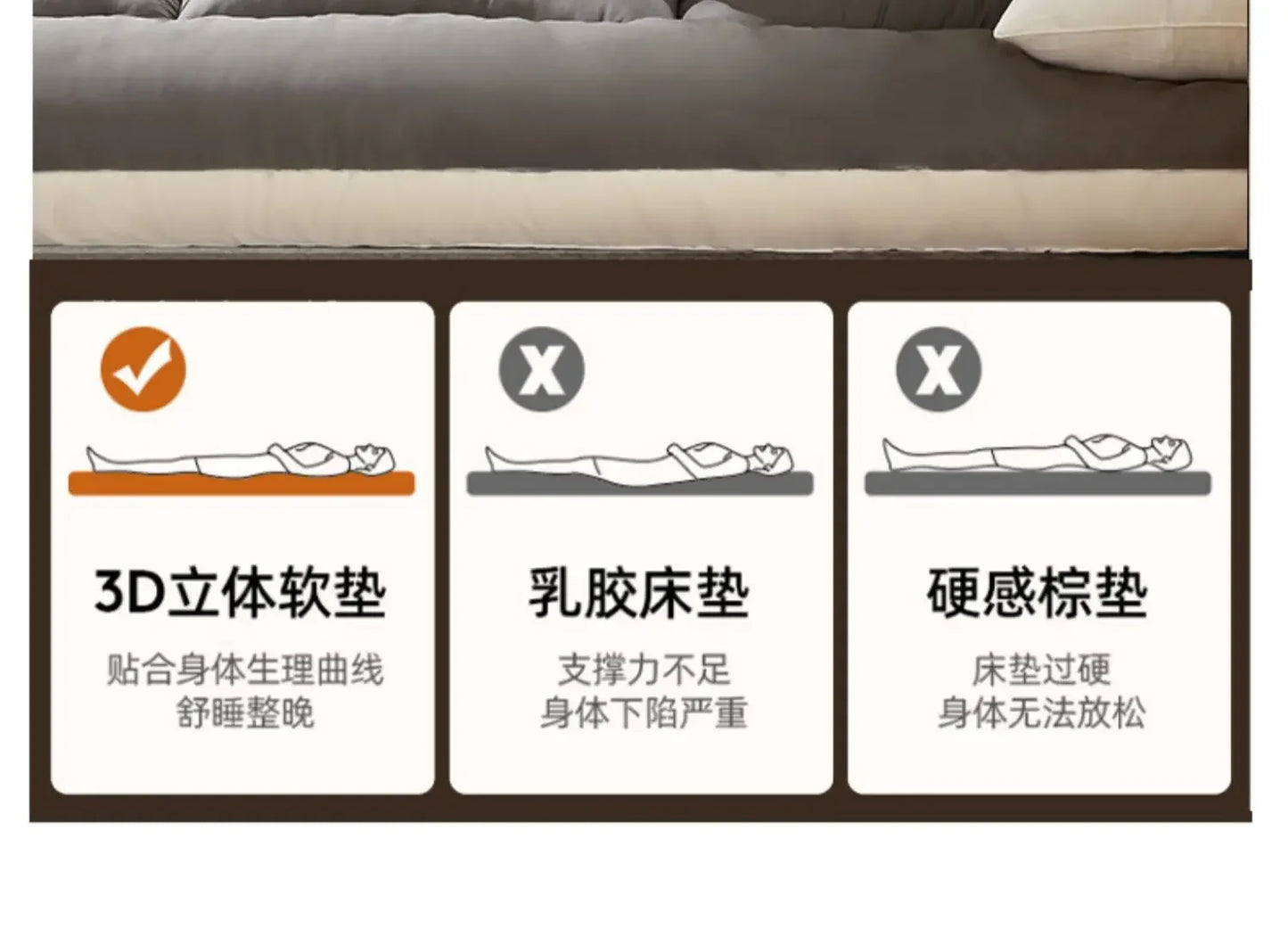 Folding Tourist Sleeping Mattress – Comfortable Floor Bed for Kids, Couples, Students, Nordic Style Apartment Carpet
