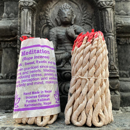 40Pcs Handmade Nepal Rope Aromatherapy - White Sage, Cedar & Sandalwood Burning Fragrance for Yoga & Meditation