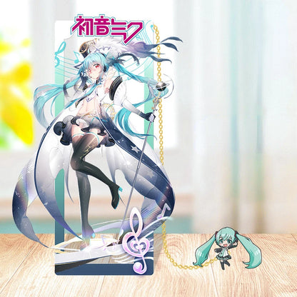 Hatsune Miku Metal Bookmarks – Perfect Gift for Anime Fans, Two-Dimensional Anime Figure Stationery