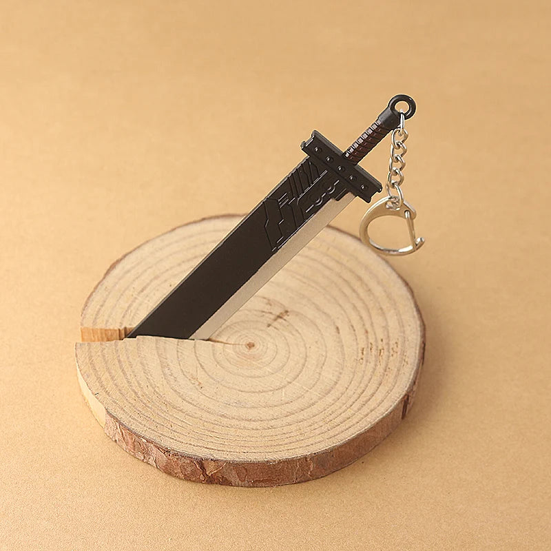 Final Fantasy VII Remake Cloud Strife Buster Sword Keychain – Game & Car Key Ring Accessory