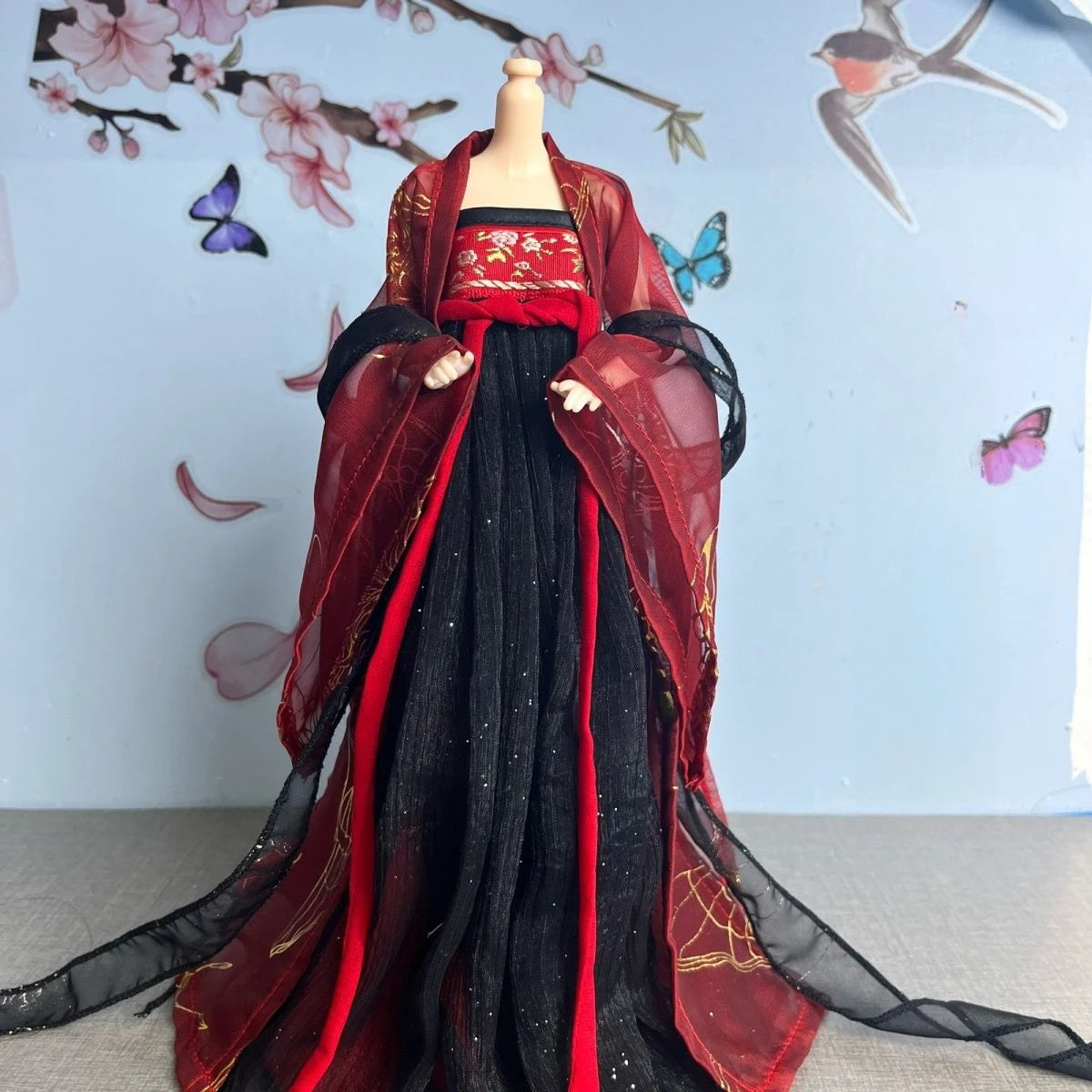 Fashion 1/6 Doll Clothes Set – 30cm Male & Female BJD Antique Couple Hanfu Outfit, Doll Accessories (No Doll)
