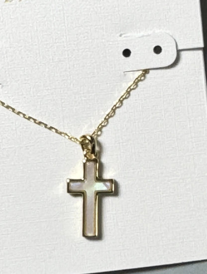 KS Fashion Trend Cross Pendant Necklace – Sweet & Fresh Short Necklace for Women