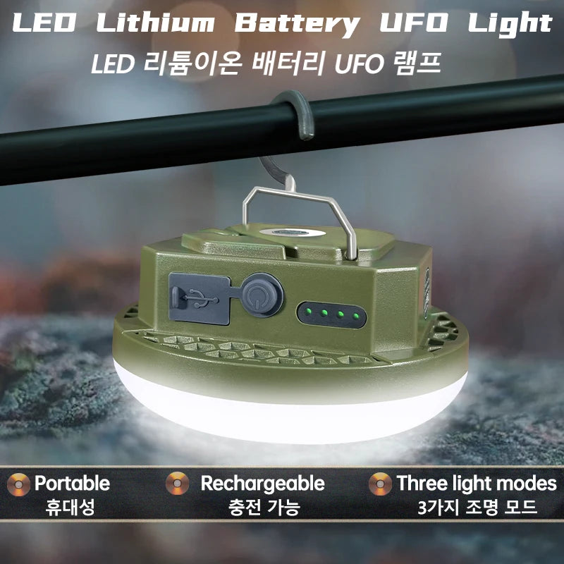MOSLIGHTING 9900mAh Rechargeable Camping Lantern — Powerful LED Flashlight with Magnet, Portable Tent & Work Light