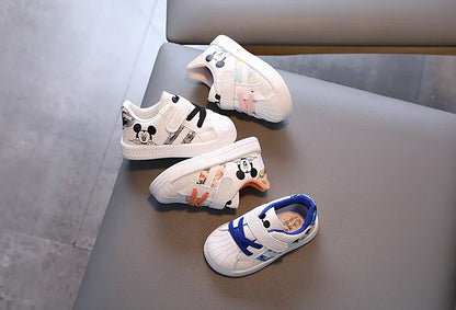 Children’s Casual Sports Shoes — Boys & Girls Soft-Soled Small White Shoes, Fashionable & Comfortable Sneakers