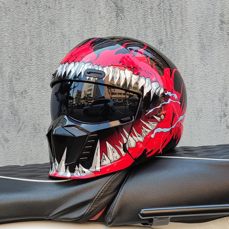 Retro Scorpion Half Motorcycle Helmet – Vintage Locomotive Style Multi-Purpose Moto Helmet (M-XXXL)