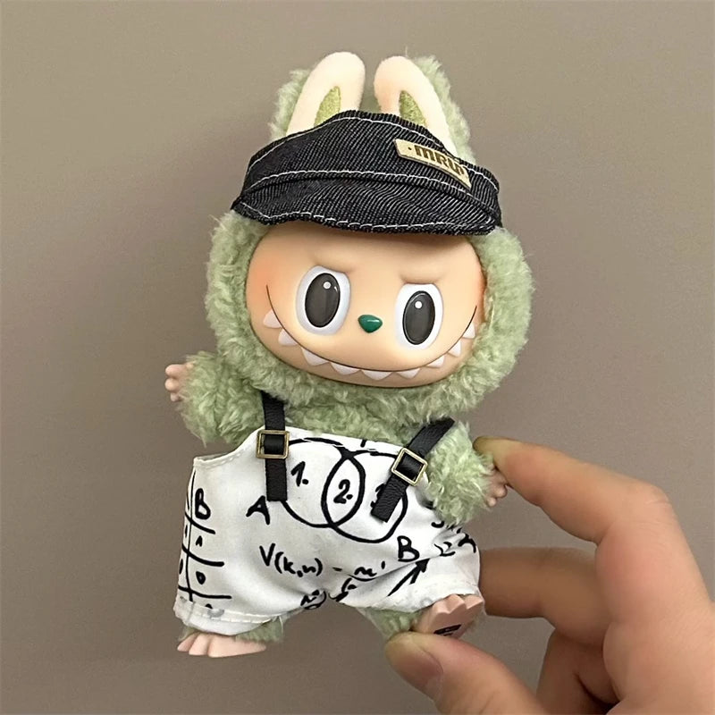 Labubu V1 V2 15/17cm Doll Clothing Set — Fashion Hoodie & Pants Korean Idol Style DIY Accessories Gift