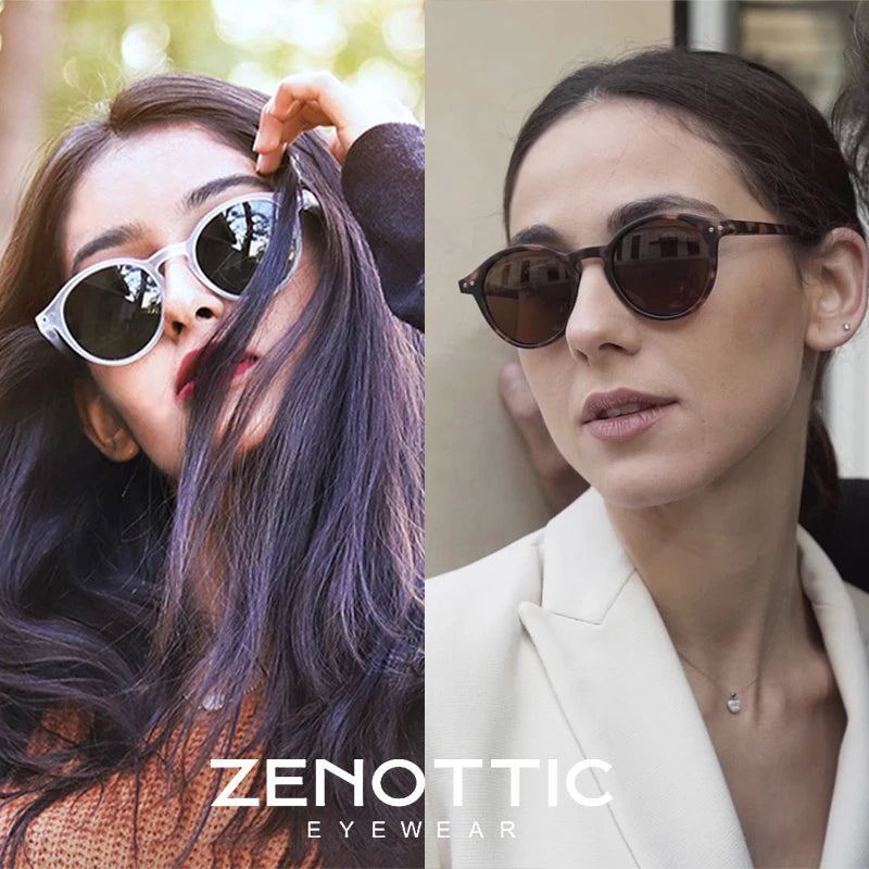 ZENOTTIC Retro Small Round Polarized Sunglasses – Vintage UV400 Shades for Men & Women