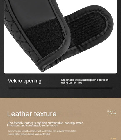 High-Quality Universal PU Leather Gear Shift Cover — Non-Slip, Wear-Resistant for Automatic Cars