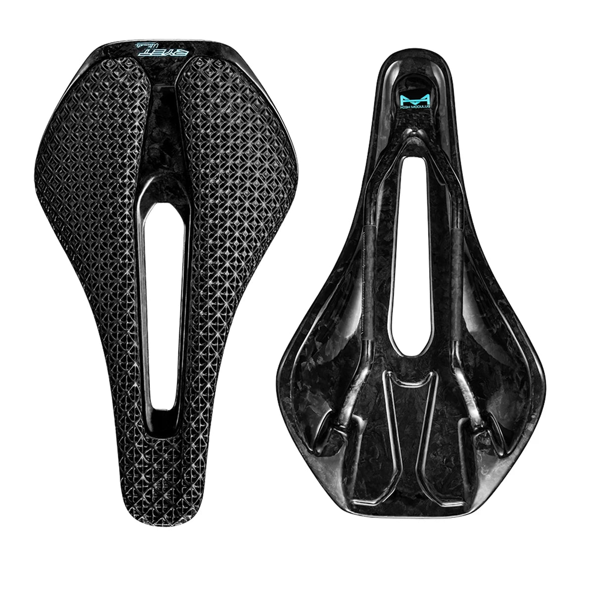 RYET 3D Printed Carbon Bike Saddle — Ultralight 135/143mm MTB & Gravel Road Seat, 105g Cycling Parts