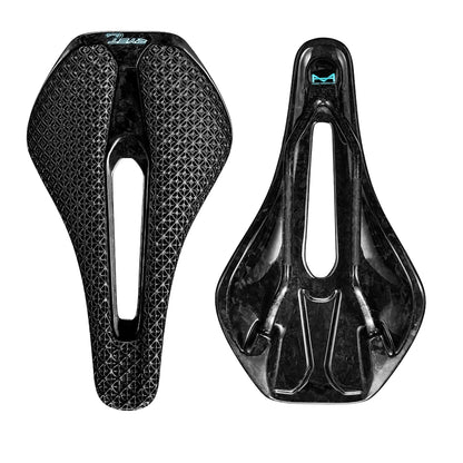 RYET 3D Printed Carbon Bike Saddle — Ultralight 135/143mm MTB & Gravel Road Seat, 105g Cycling Parts
