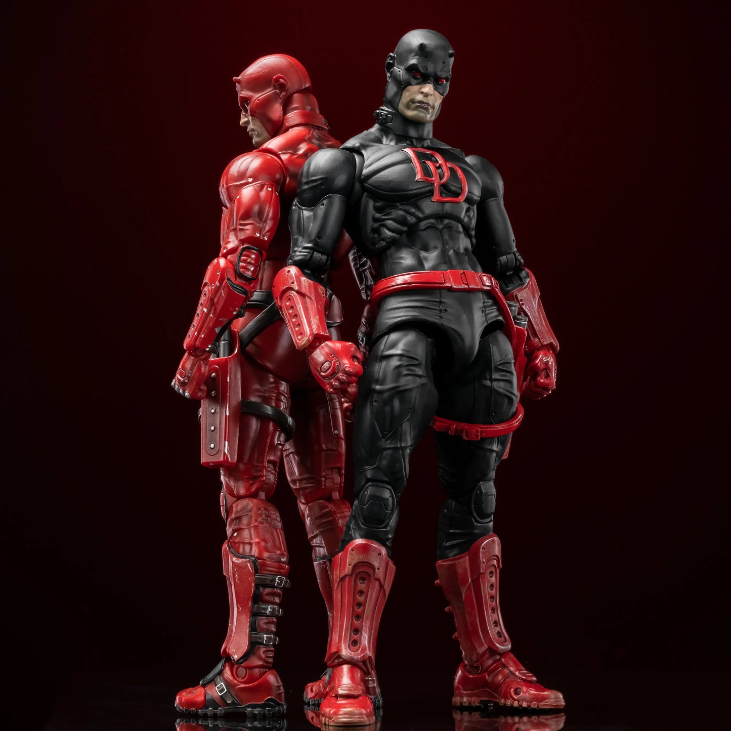 FlefToys Marvel Daredevil Action Figure — 8" Classic Red Shadowland Reborn Black, Devil Defenders Matt Murdock Legends In Stock