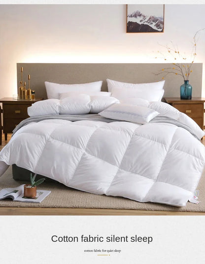 95% White Goose Down Duvet – Five-Star Hotel Quality, Warm Double or Single Goose Down Comforter