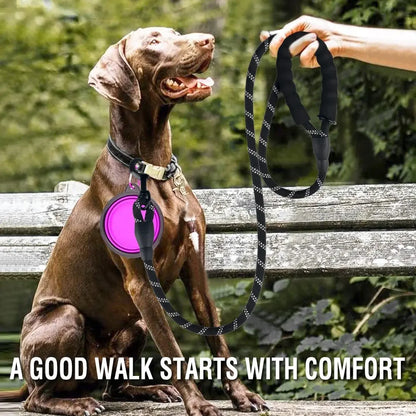 Strong Reflective Dog Leash – Durable Pet Leash for Small, Medium & Large Dogs, Suitable for Pulling & Walking Golden Retrievers