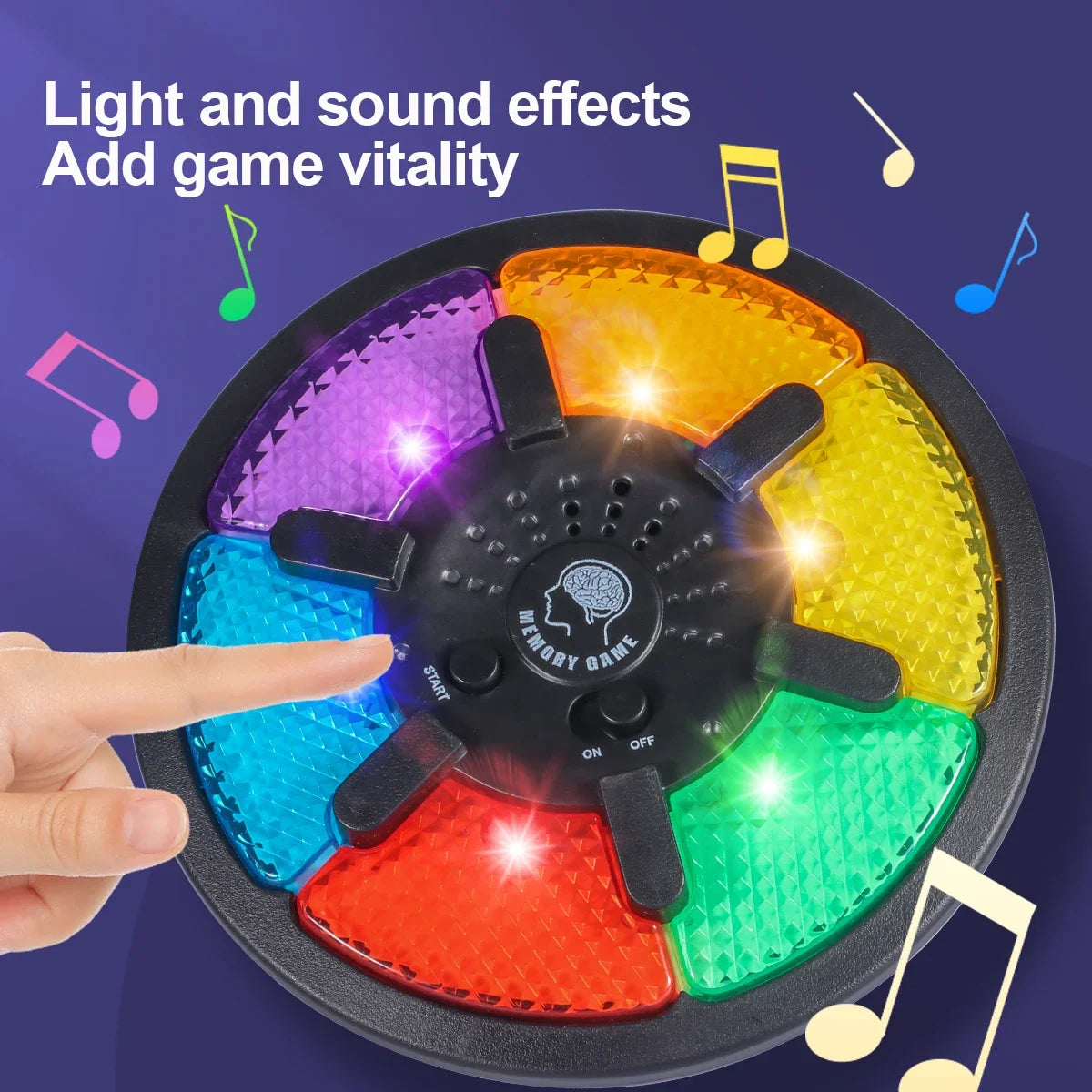 Handheld Electronic Memory Game – Light & Sound Puzzle Toy for Creative Interactive Play and Memory Training