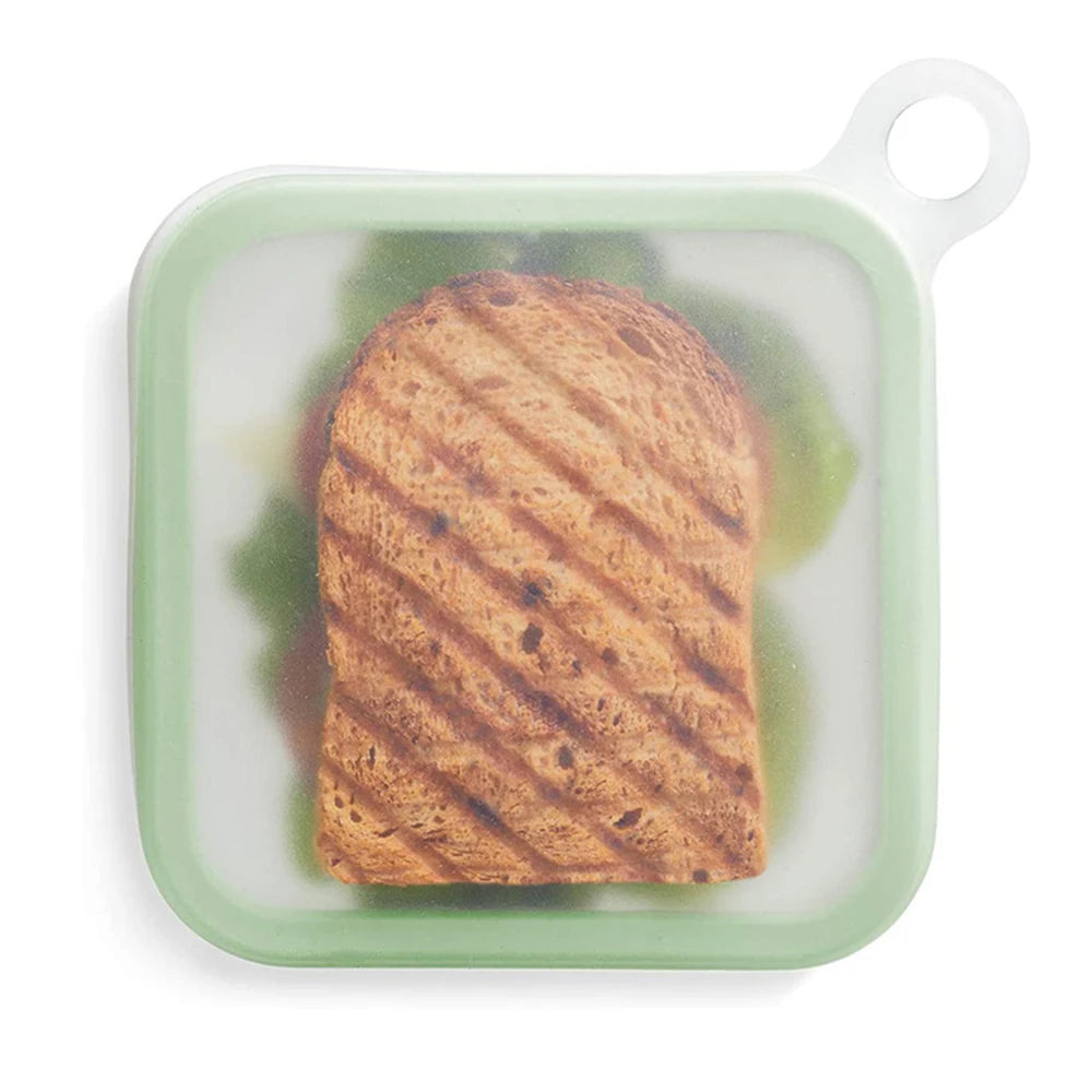 Convenient Silicone Sandwich Toast Bento Box: Portable Food Container with Handle - Ideal Snack Box for Students and Office Workers - Perfect Lunch Solution